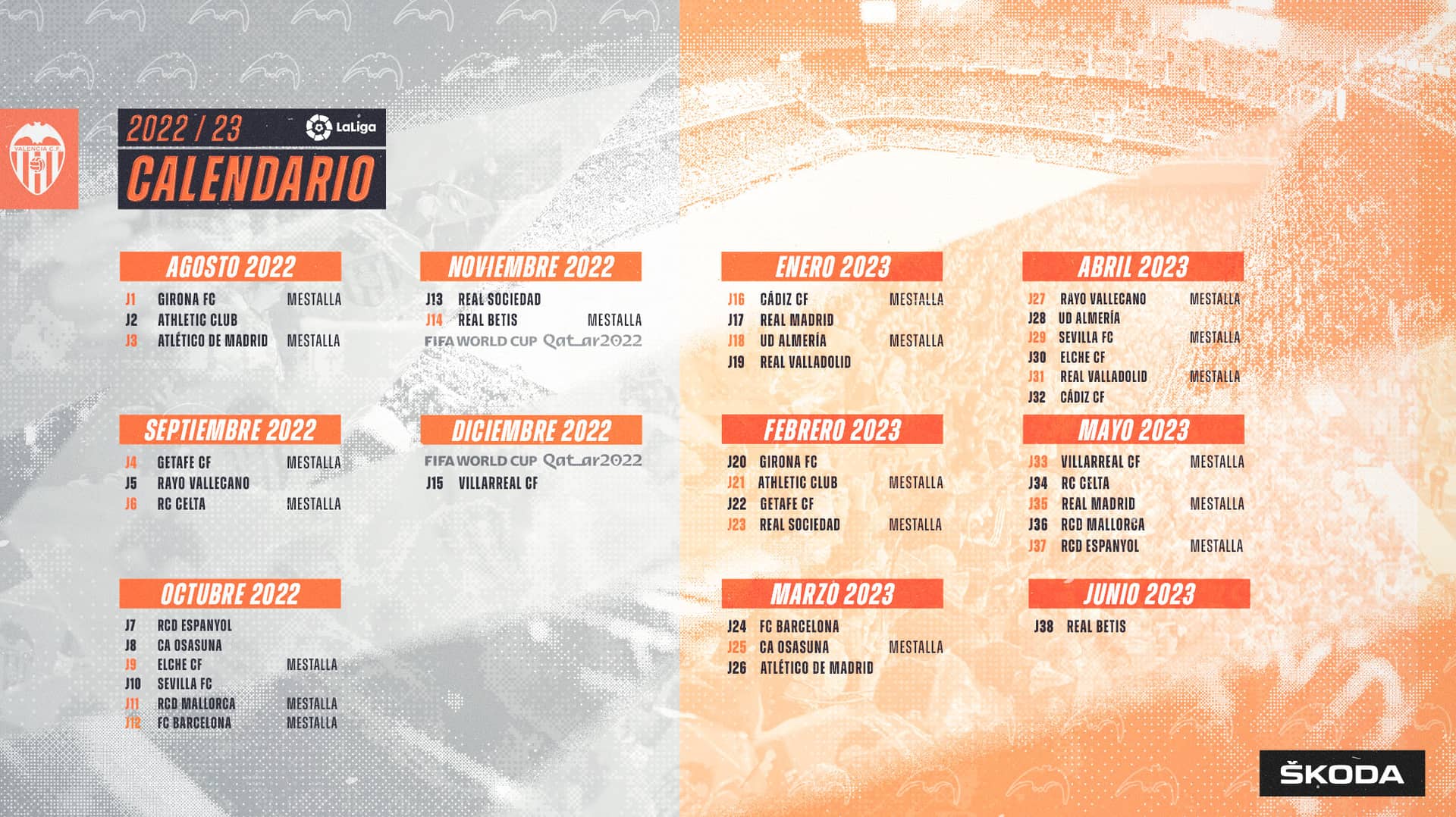 Próximos partidos del valencia