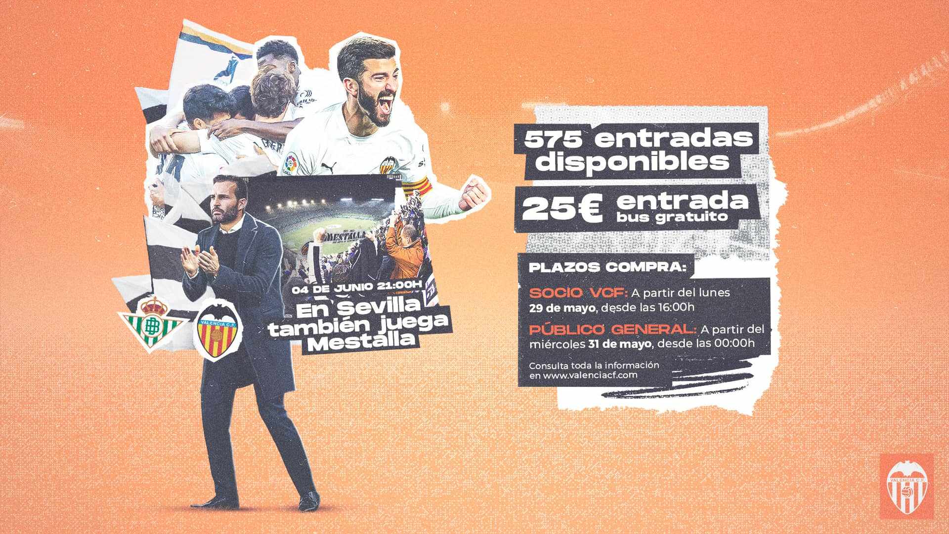 Ya a la venta las entradas para el desplazamiento ante el real betis ...