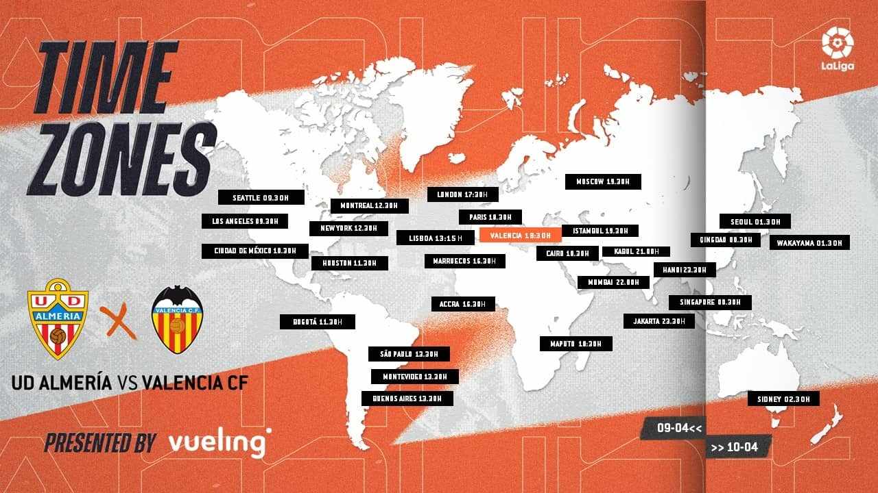 Cuándo y dónde ver en directo el Almería - Valencia - Valencia CF