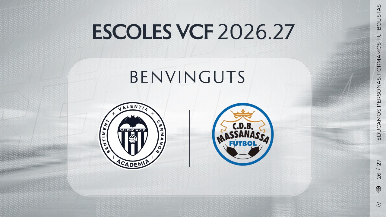 Escoles VCF incorpora al programa al CDB Massanassa – Valencia CF